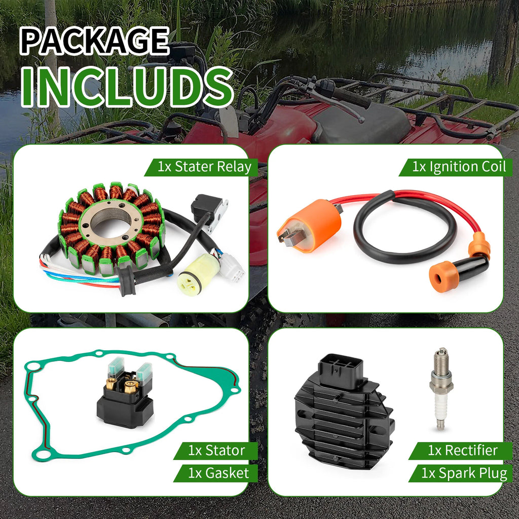 Stator & Relay & Rectifier Ignition Coil Gasket Kit for Yamaha Big Bear 250 (1987–1999)