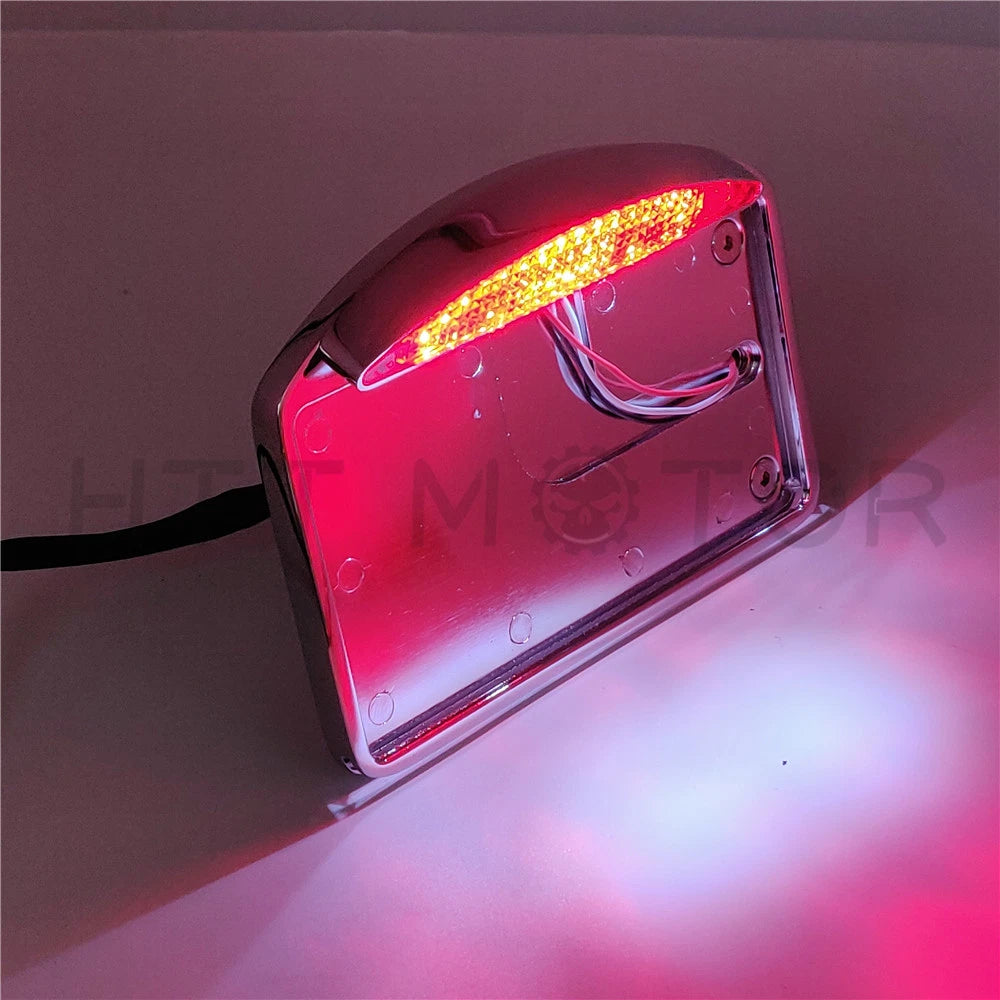 License Plate Bracket with LED for Harley Dyna Glide Fat Bob XL883 (2000–2023)