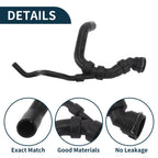 Radiator Hose Water Pipes for Audi A4 (1994–2000) No. 8D0121101AF Black