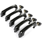 Set of 5 Exterior Door Handles for Hummer H3 H3T (2006–2010) Black