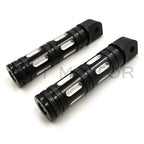 Black Edge Cut Footpegs for Harley Softail Slim FLSL, Breakout FXBR (2018–2023)