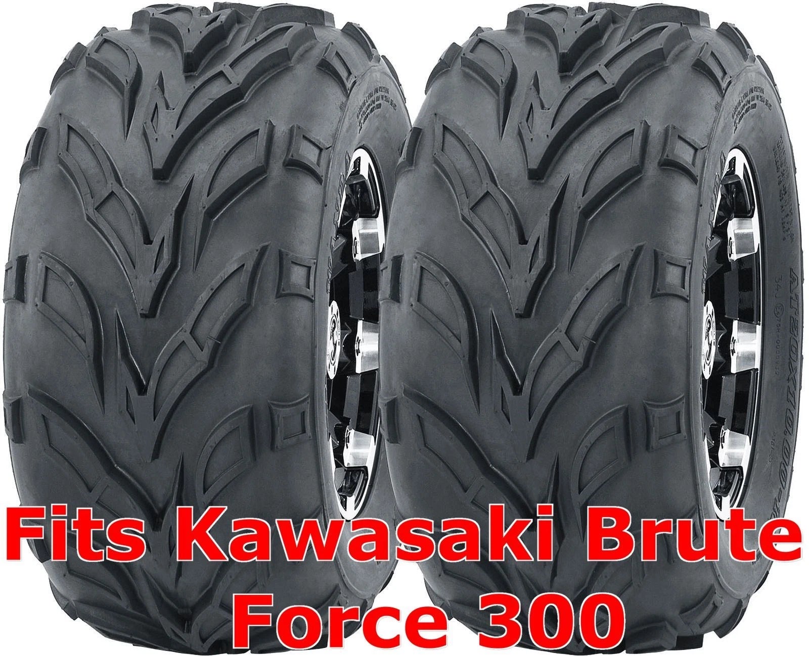 2 WANDA Rear Tires Set 22x10-10 for Kawasaki Brute Force 300 (2003–2023)