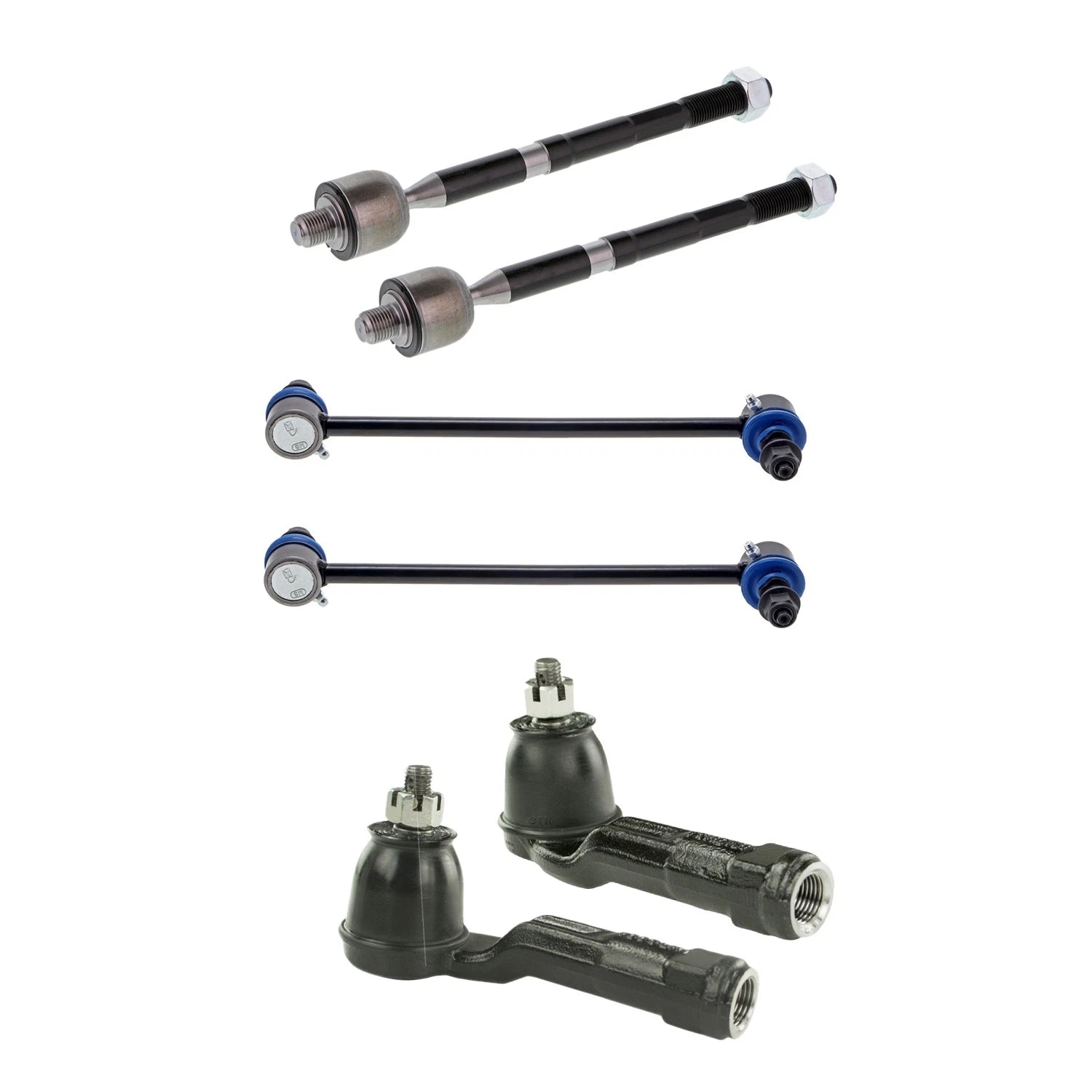 Set of 2 Mevotech Supreme Front Inner Outer Tie Rod Ends for Forte (2014–2018)