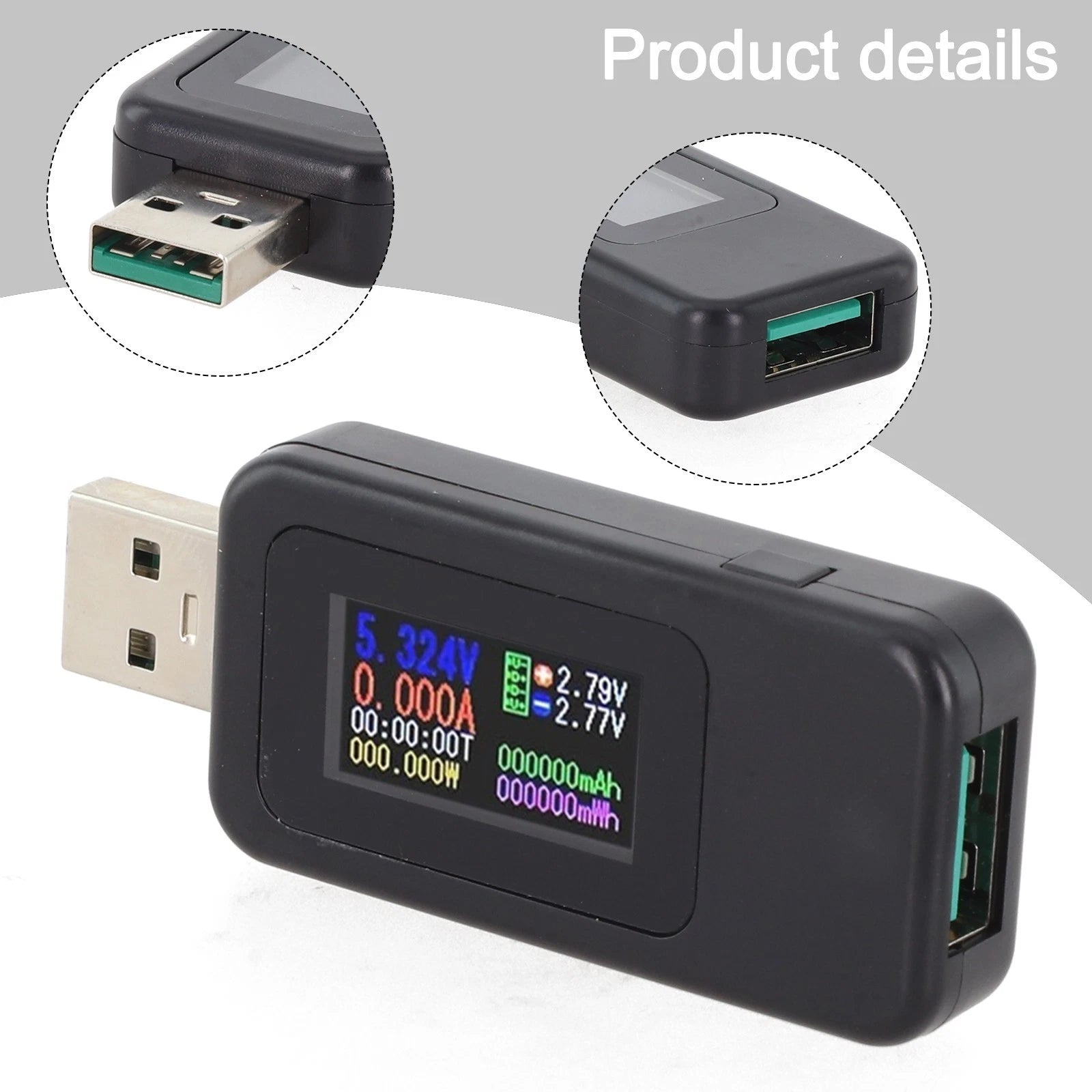 USB Digital Voltage and Current Testing Tool for Automotive Use