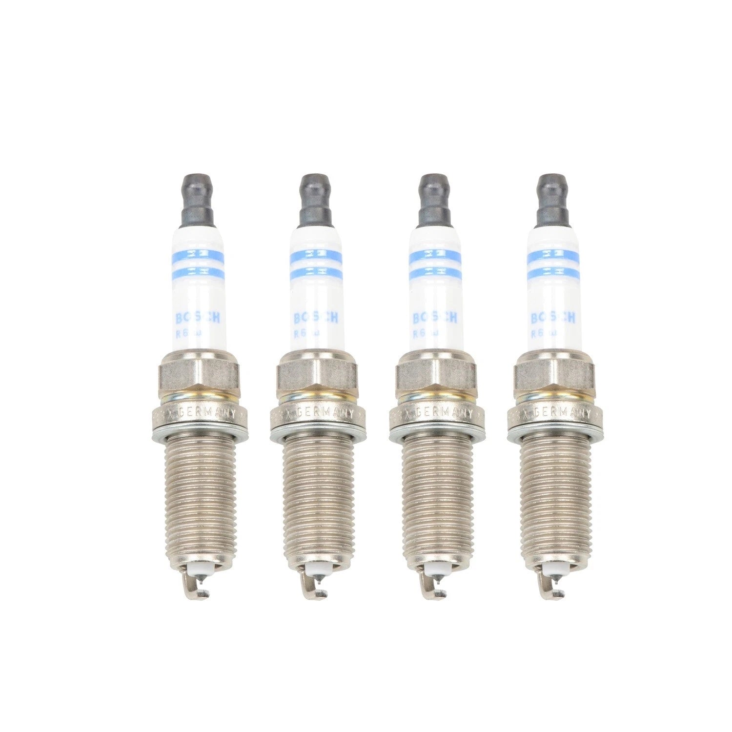 Set of 4 Spark Plugs Bosch Double Platinum 8122 for Lexus Subaru Suzuki Toyota