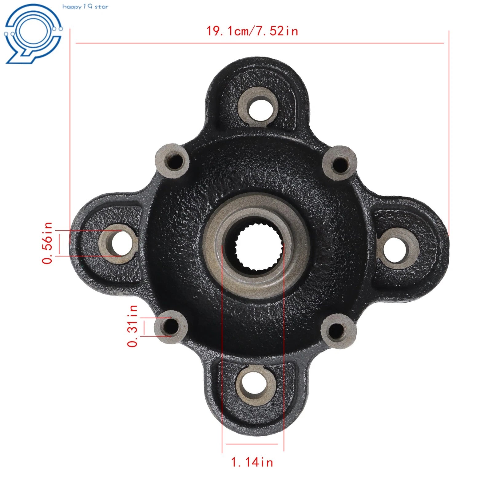 Rear Wheel Hubs & Studs Kit for Polaris Ranger XP 570 900 1000 (2015–2023)