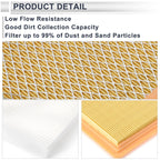 Engine Cabin Air Filter Combo for Dodge Caliber 1.8L 2.0L 2.4L (2007-2009)