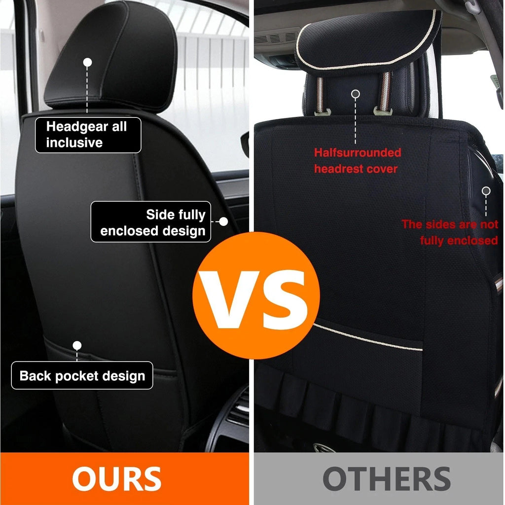 Leather Car Seat Covers Full Set for Toyota (5-Seats)