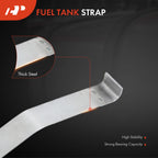 2X Steel Fuel Tank Straps for Ford Thunderbird (1967–1979)