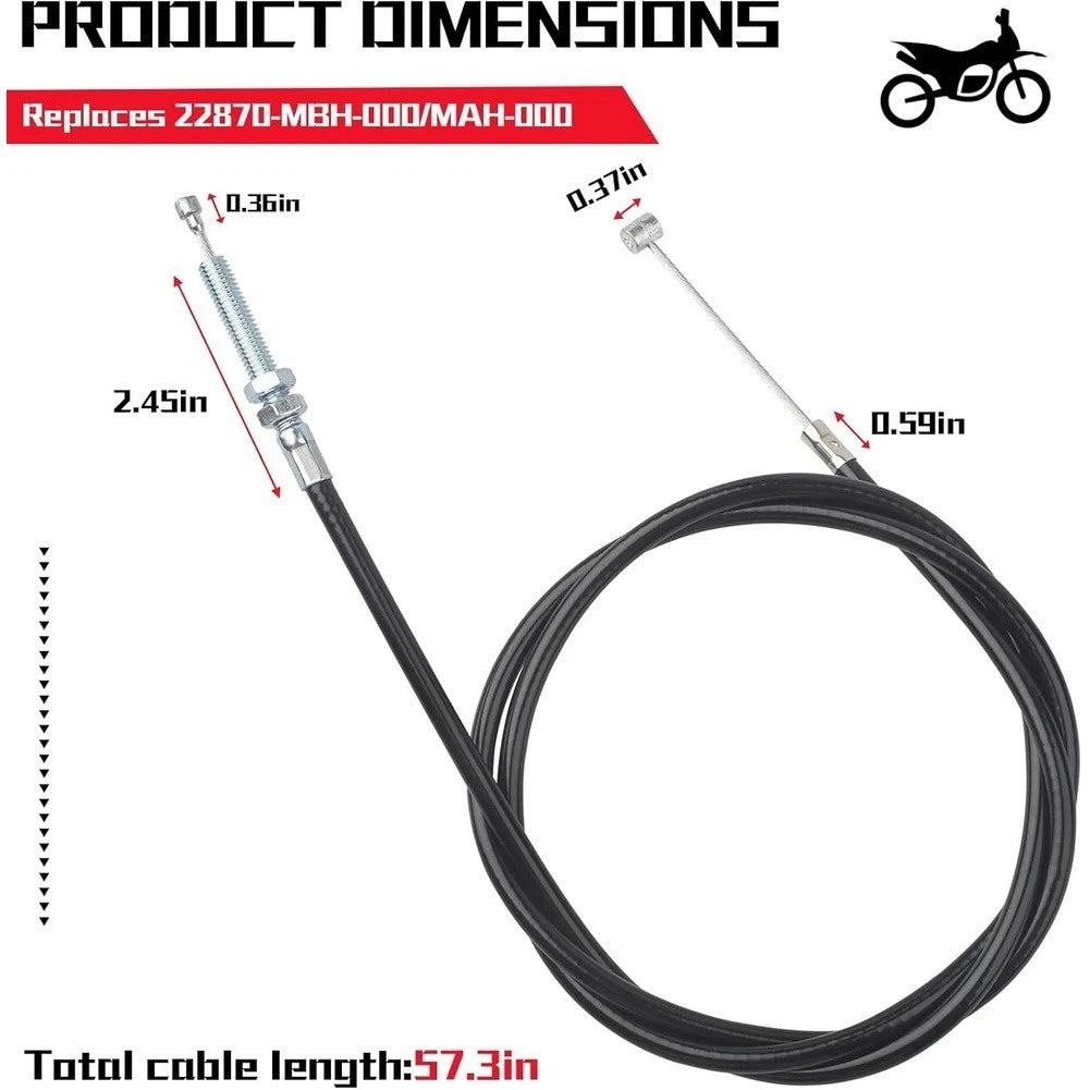 Clutch Cable Kit for Honda Shadow VT1100 (1985–1999)