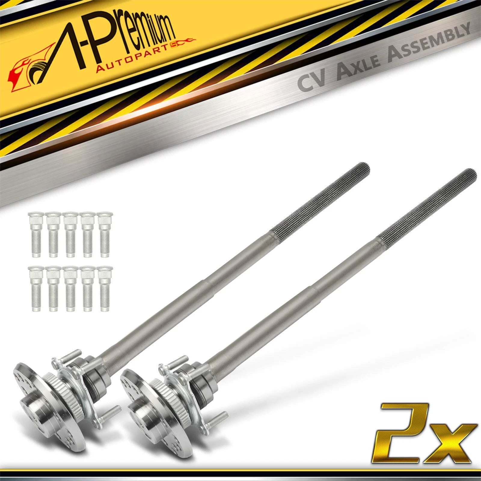 Pair Rear CV Axles for Jeep Wrangler (2007–2018)