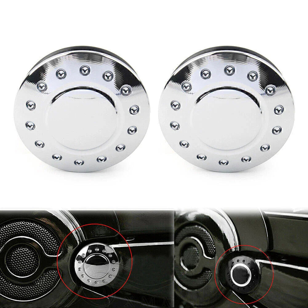CNC Aluminum Swingarm Pivot Bolt Covers for Harley V-Rod (2002-2017)