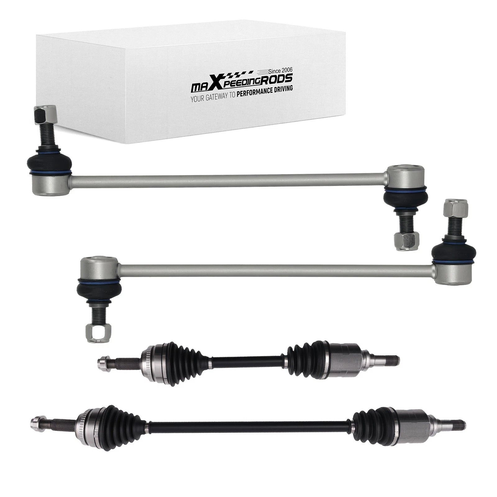 Set of 4 CV Axle Stabilizer Links for Toyota Corolla (2003–2008)