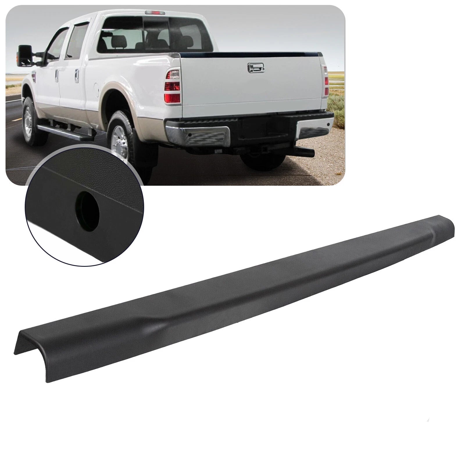 Tailgate Cover Molding Protector Cap for Ford Super Duty F250 F350 (2008–2016)
