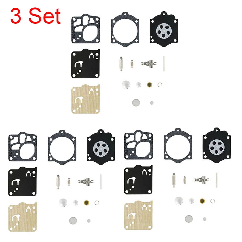 Set of 3 Carburetor Rebuild Kits for Stihl MS650 MS660 (K15-WJ K12-WJ)