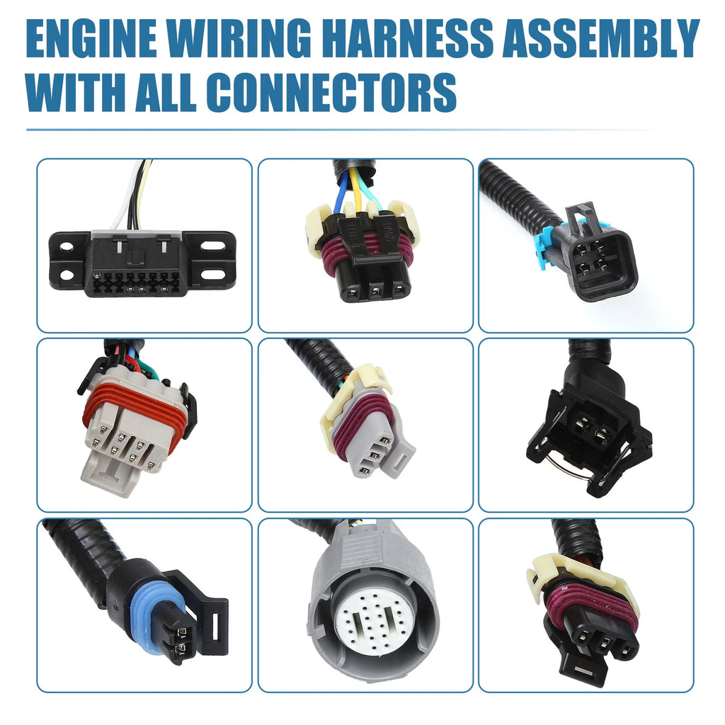 Set of 1 Engine Wiring Harness for Chevy GMC Cadillac Hummer Trucks 