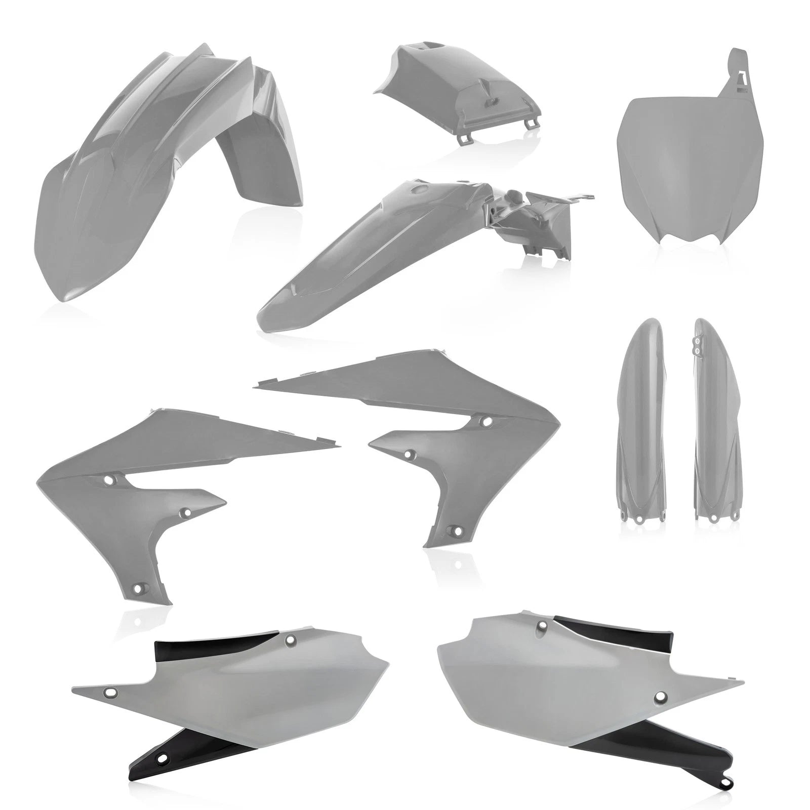Acerbis Full Plastic Kit Grey for Yamaha YZ450F YZ250F (2018–2021)
