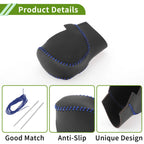 Gear Shift Knob Cover for Honda Civic (2022–2024) Black Blue Faux Leather