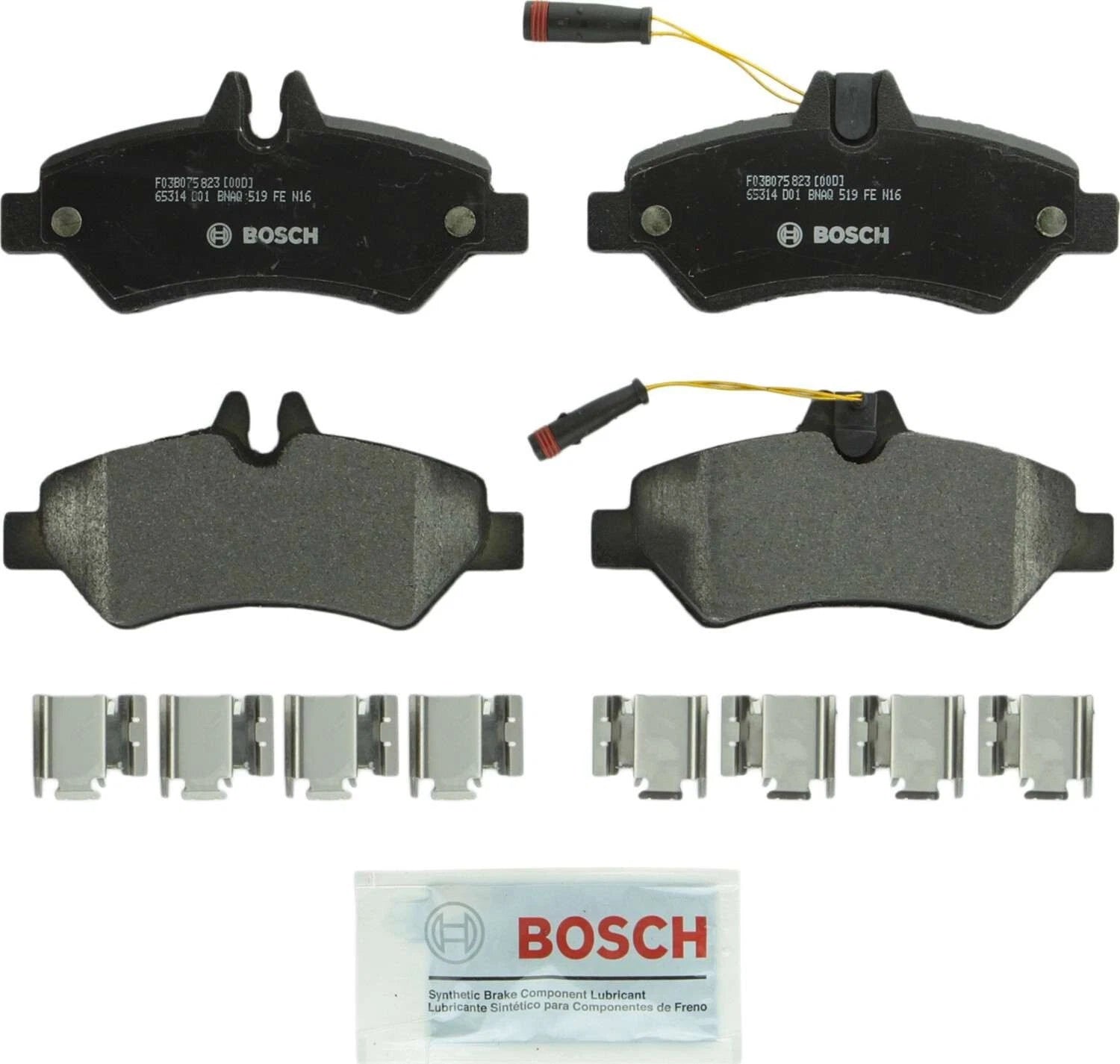 Set of 4 Bosch Rear Disc Brake Pads for Mercedes Dodge Freightliner Sprinter (2007–2018)