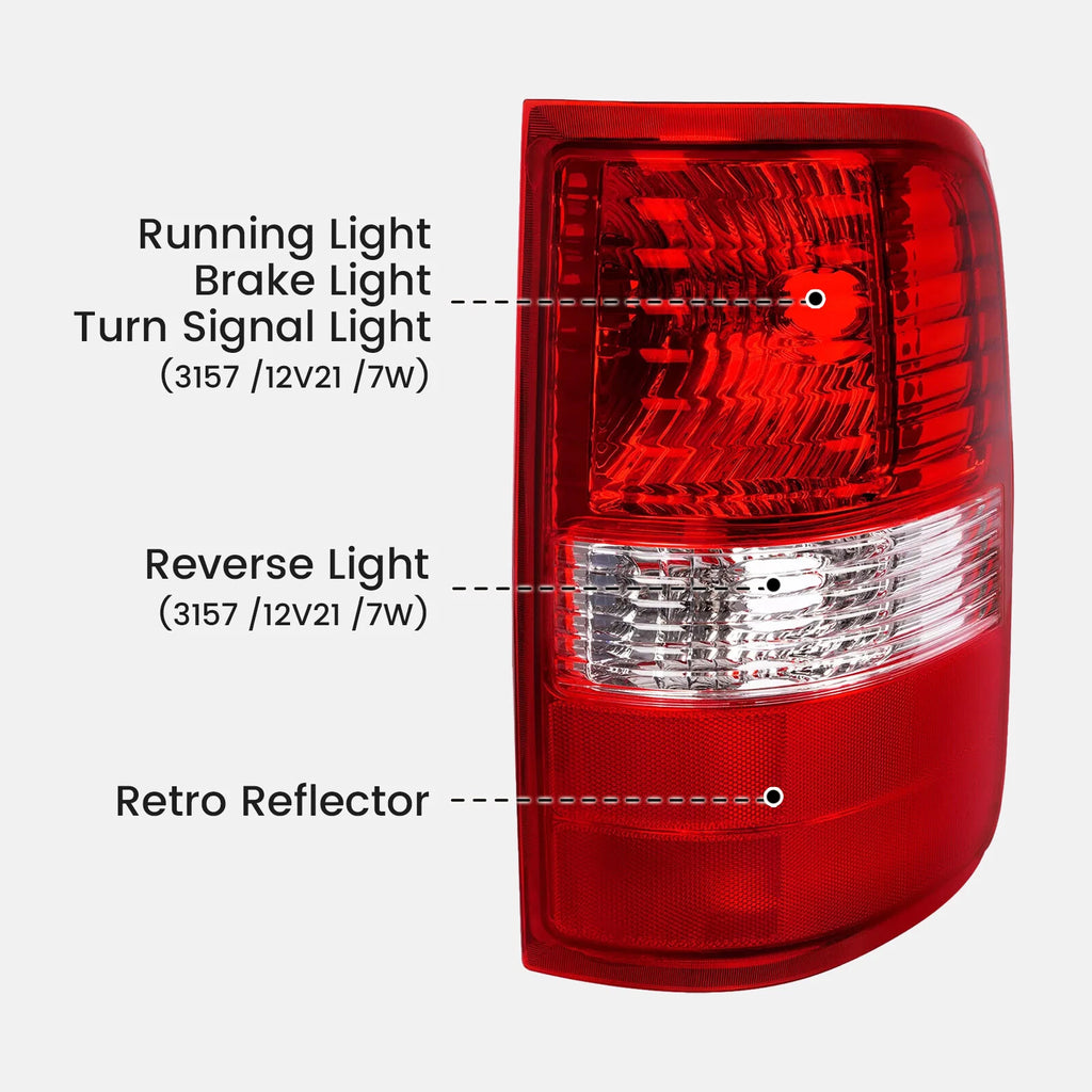 Tail Light Lamp Halogen for Ford F150 (2004–2009) Right Side