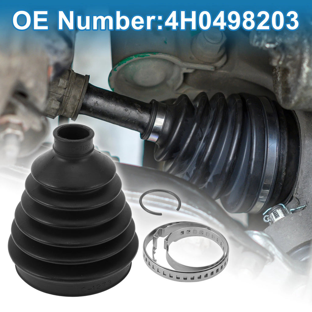 Outer CV Joint Boot Kit w/ Clamps for Audi A4, A8 (2013–2023) 4H0498203