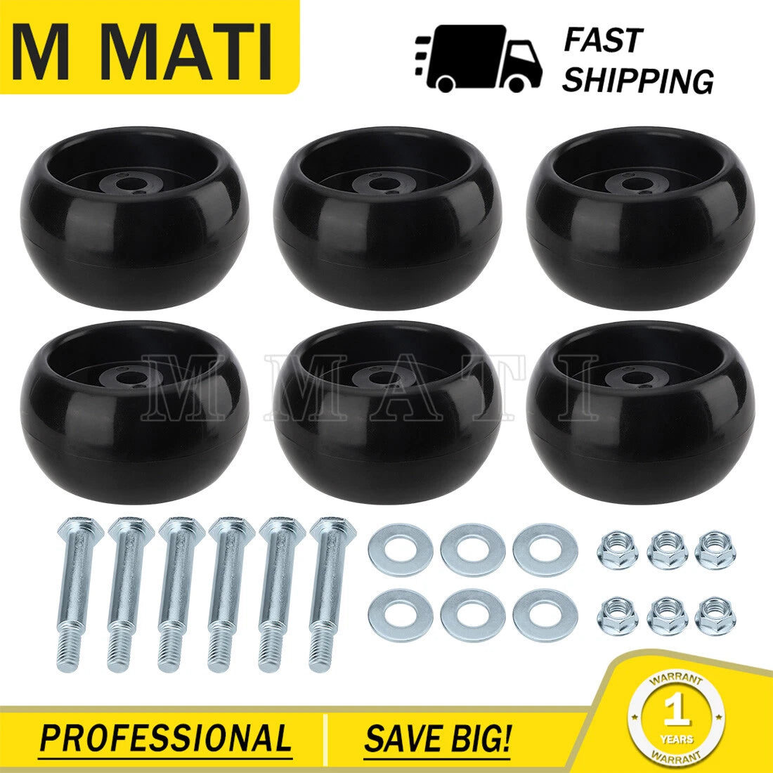 6X Deck Wheel for Simplicity Ferris IS700Z IS1500Z F50XT F125XT F160Z