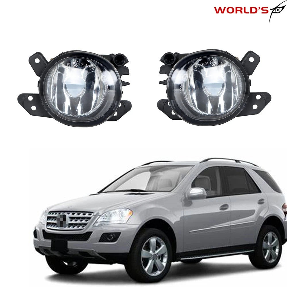Set of 2 Clear Lens Fog Lights for Mercedes Benz (2009–2011)