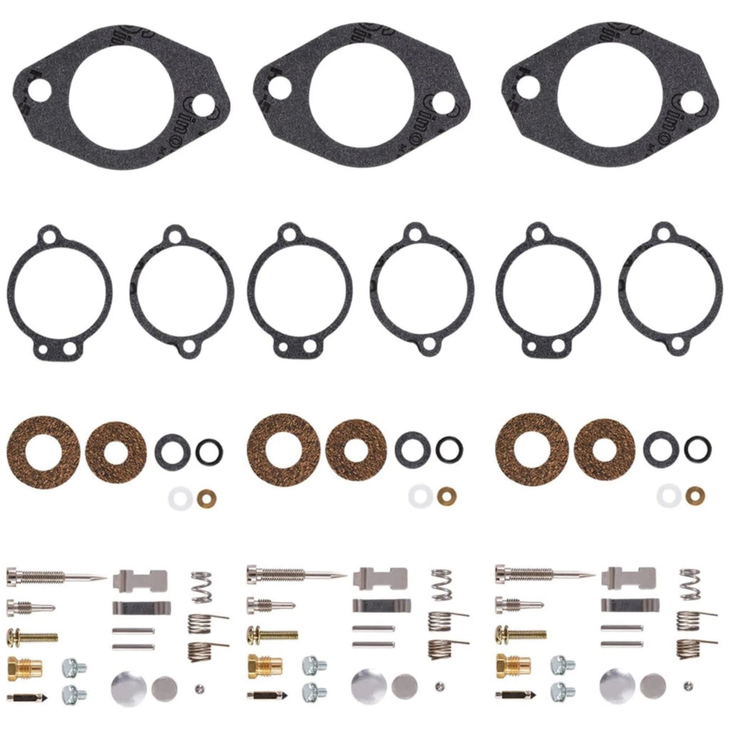 3Pcs Carburetor Rebuild Kit for Mercury 65-150 Inlines (#1395-5109-1, 1395-5109)