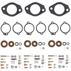 3Pcs Carburetor Rebuild Kit for Mercury 65-150 Inlines (#1395-5109-1, 1395-5109)