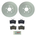 2X Rear Solid Rotors & Semi-Metal Disc Brake Pads for Audi VW (271.8mm)