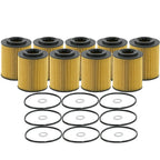 Set of 9 Engine Oil Filters for Hyundai Genesis, Kia (StdAsp)