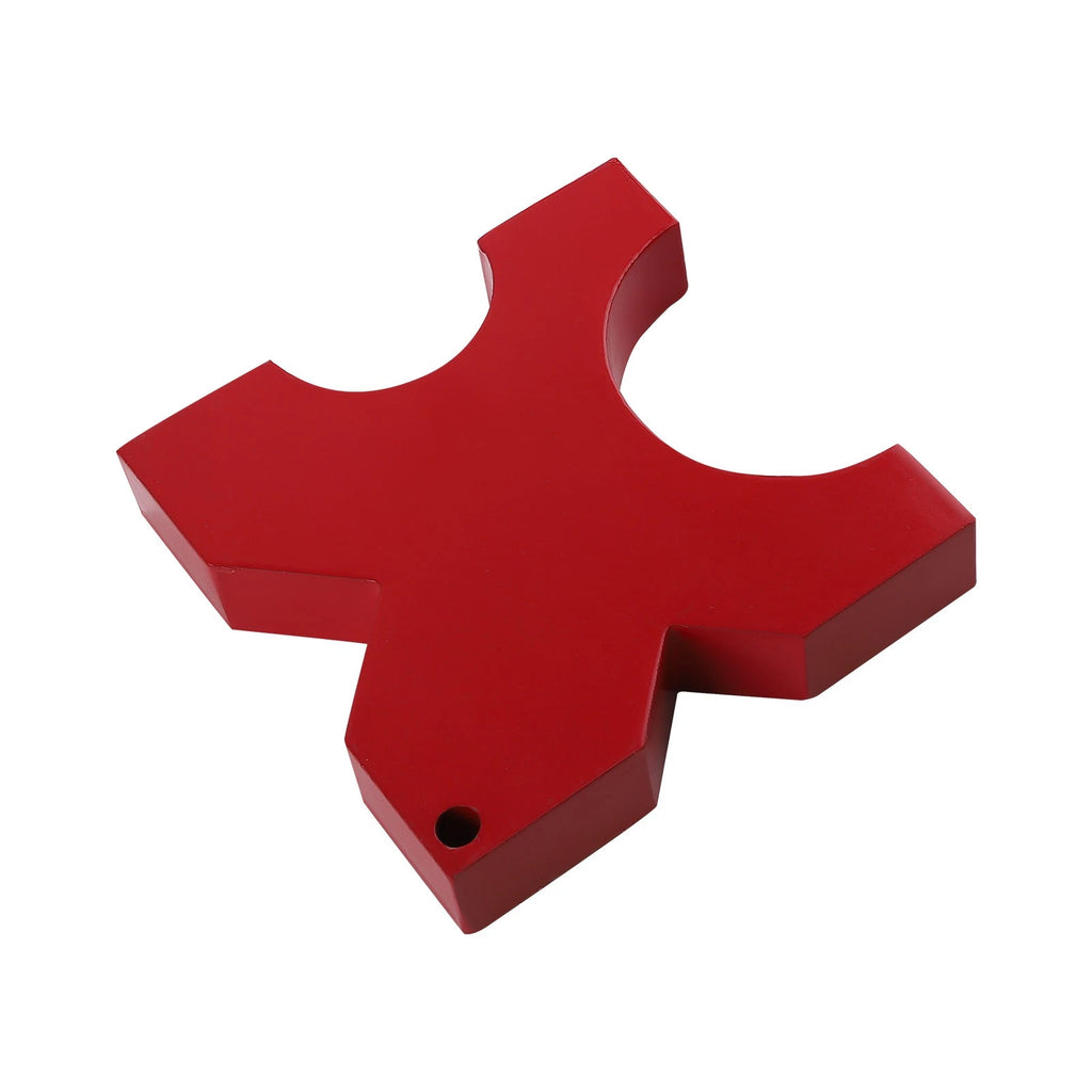 Set of 2 H-Frame Press Bed Plates for Metal Shop Press (5x5x1 inch)