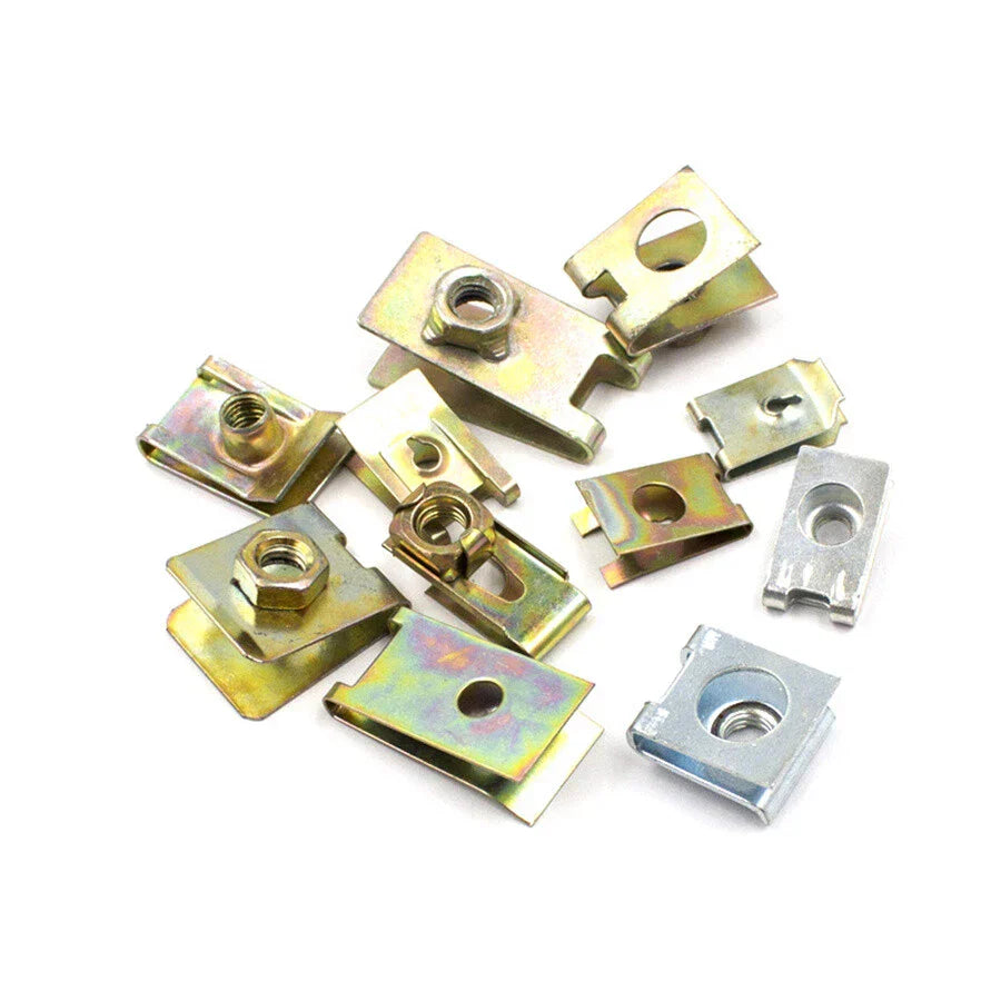 150 x Metal U-Type Clips for Car Auto Body Panel Fender Bumper Fasteners
