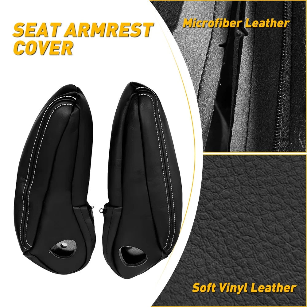 Front Leather Armrest Covers for Dodge Grand Caravan Town & Country (2011–2016)