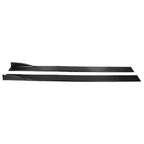 Universal Car Side Skirt Extension Rocker Panel Splitters Lip 78.7" Black