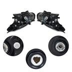 Set of 2 Halogen Black Headlights for Nissan Rogue (2008–2013)