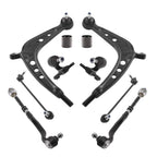 Front Control Arms w/ Ball Joints Tie Rods Retainer Kit for BMW E46 325xi 330xi (1999–2006)