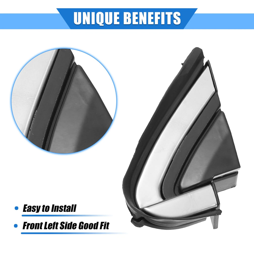 Front Left Mirror Corner Triangle Fender Cover for Honda CR-V (2007–2011) Black