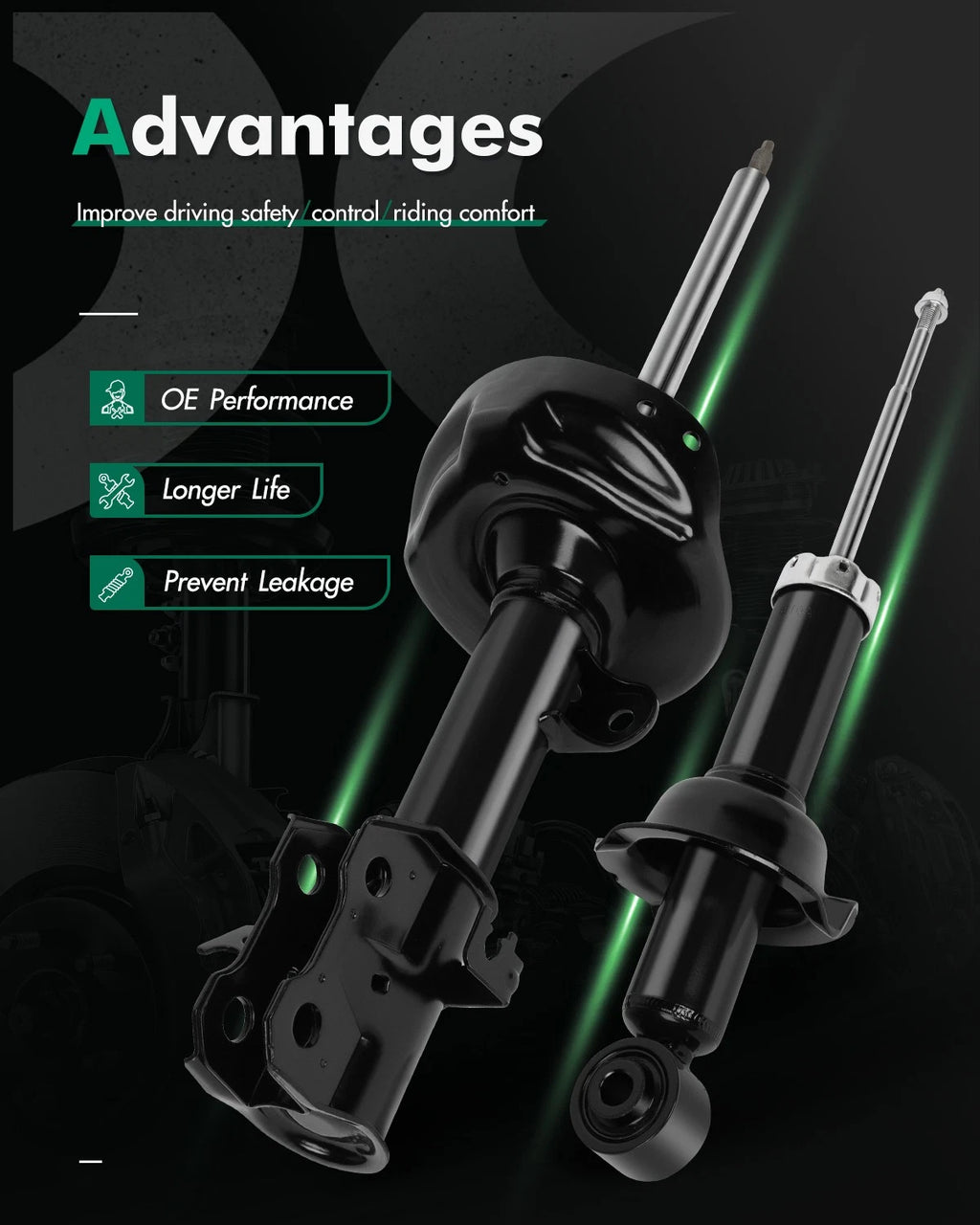 Set of 4 Front Rear Strut Shock Absorbers for Honda CR-V