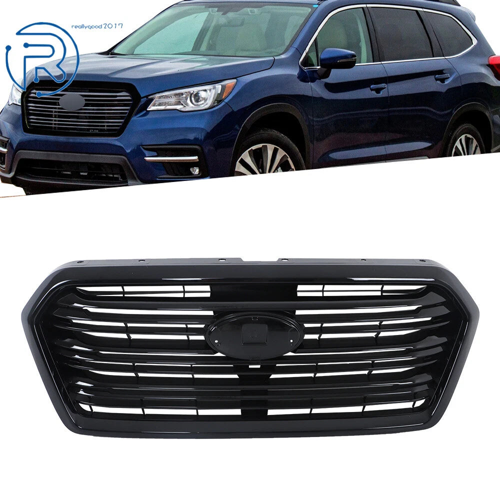 Front Bumper Upper Grille for Subaru Ascent (2019–2022) Glossy Black