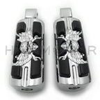 Pirate Skull Footpegs for Harley Softail Fat Boy FLFB, Fat Bob FXFB (2018–2023)