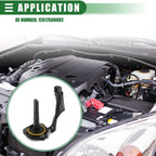 Car Oil Level Sensor for BMW 528i Black Silver Tone Metal/Plastic