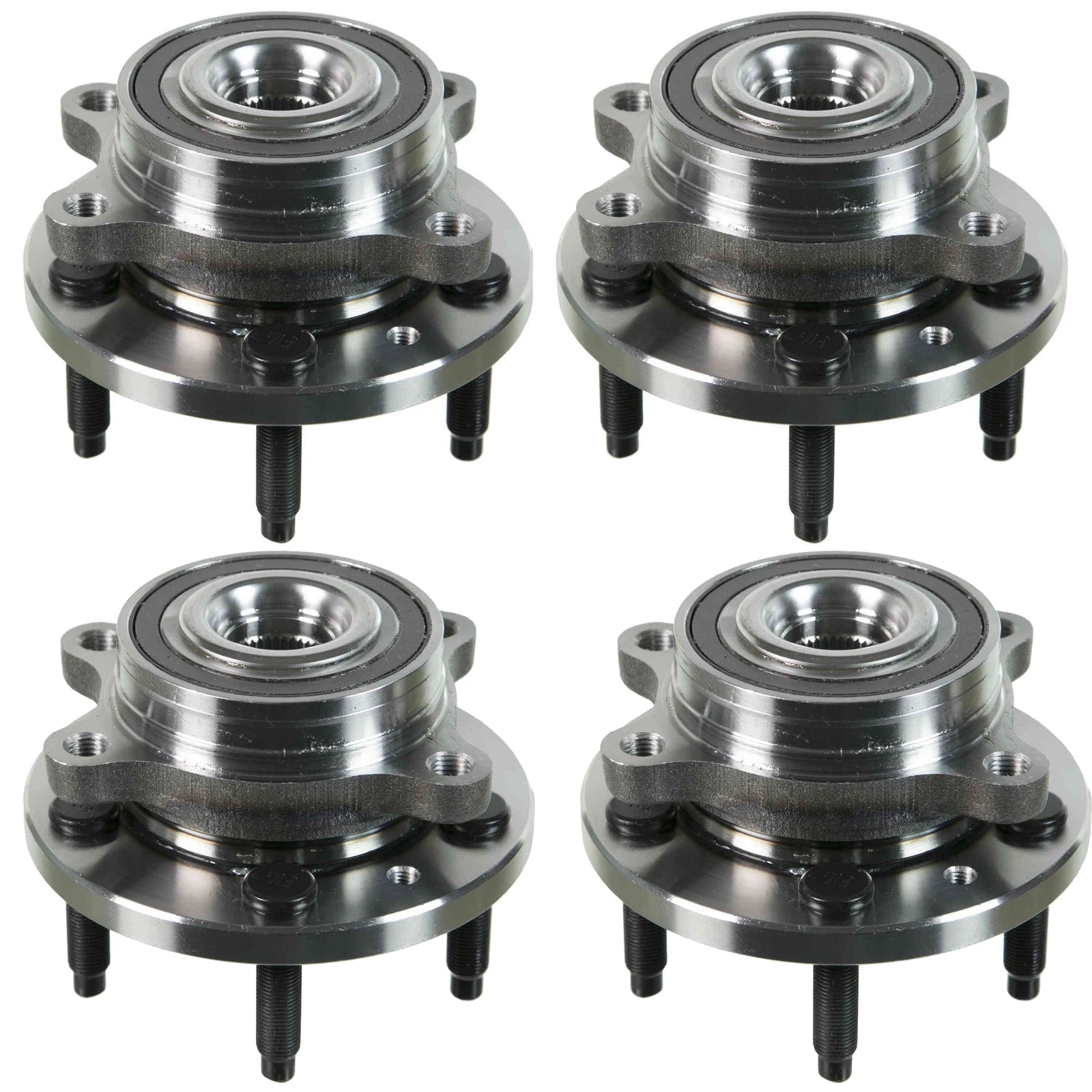 Moog Front Rear Wheel Bearing Hub Assemblies Kit for Ford Flex Lincoln MKT (2009–2019)