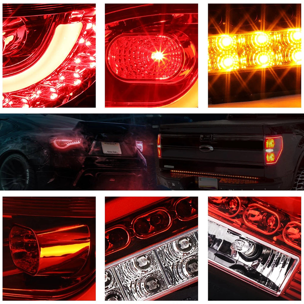 3D LED Bar Tail Light Brake/Reverse Lamp for VW Golf Hatchback (2010–2014)