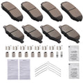 Front and Rear Ceramic Brake Pads for Ford Edge and Lincoln MKX (2011-2015)