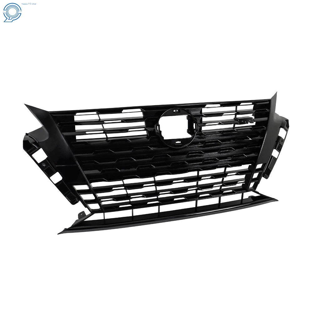 Front Bumper Upper Grille for Nissan Altima SR (2023-2024) Black Plastic