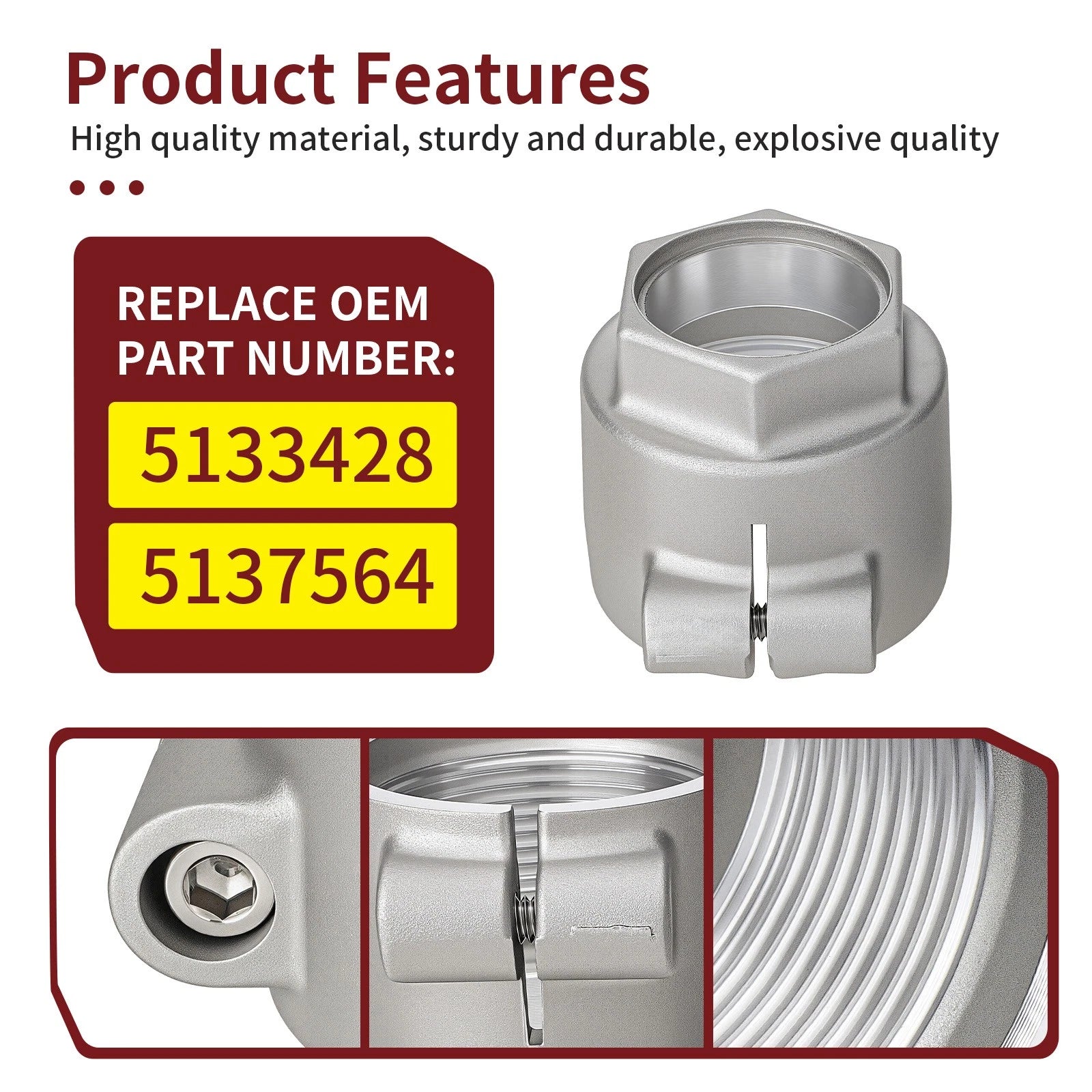 Axle Nut for Polaris Scrambler 500 4x4 (2005–2010) 5137564