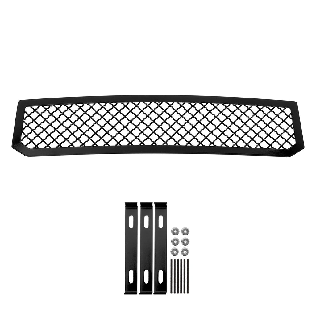 Lower Bumper Grille Insert for Ford F-150 (2021-2023) Black Mesh Stainless
