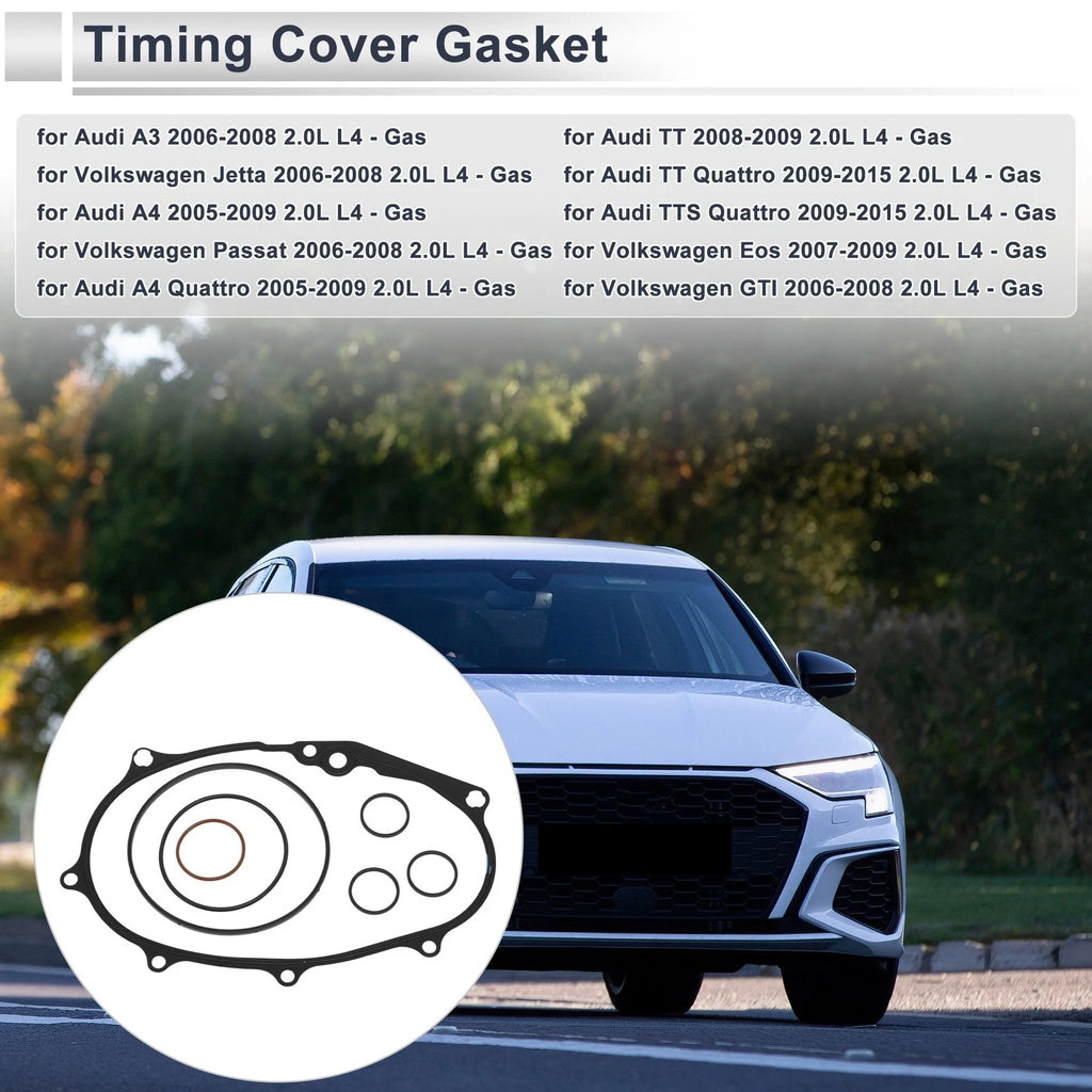 Timing Cover Gasket for Audi A3 (2006–2008) No. 06F198107A/06D103121B