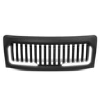 LED Badgeless Vertical Slat Matte Front Hood Grille Frame for F-150 (2009–2014)